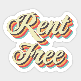 Rent Free Sticker